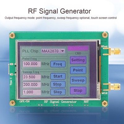 RF Signal Source Generator Module High Stability Low Noise Frequency MAX2870 CST
