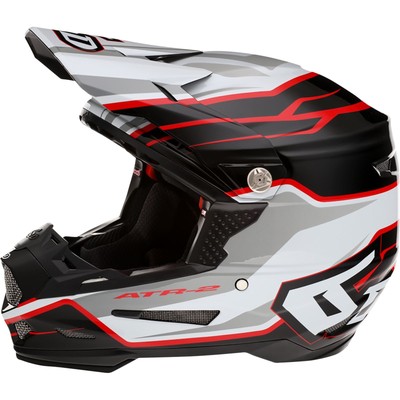 6D Helmets ATR-2 Helmet - Phase - White Red - Small 12-2835