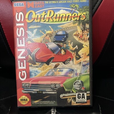OutRunners (Sega Genesis, 1994) Case + Cart