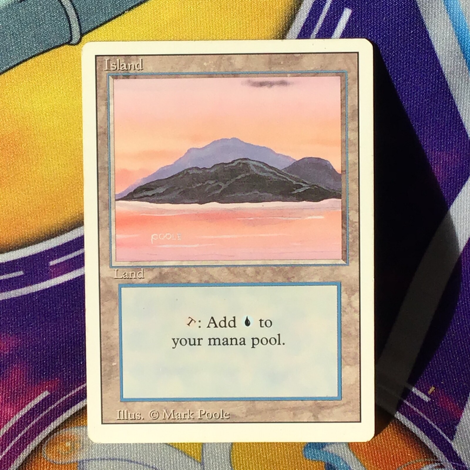 magic MTG 島  複製原画 サイン　Mark Poole Amazon.co.jp: MTG《島/Island》夕焼け Mark Poole サイン入り