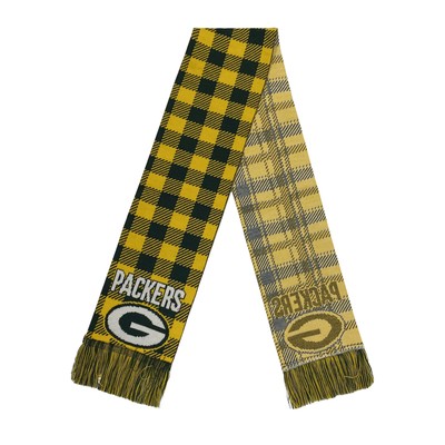 Женский шарф в клетку с цветными блоками Green Bay Packers