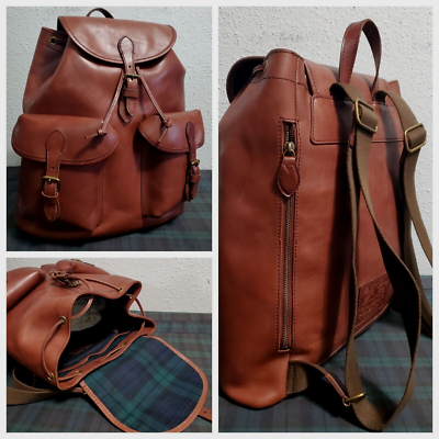 Heritage leather clearance backpack