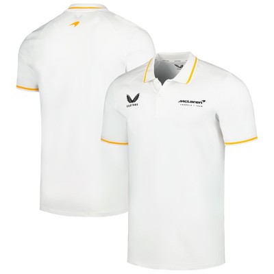 Men's Castore White McLaren F1 Team Lifestyle Polo