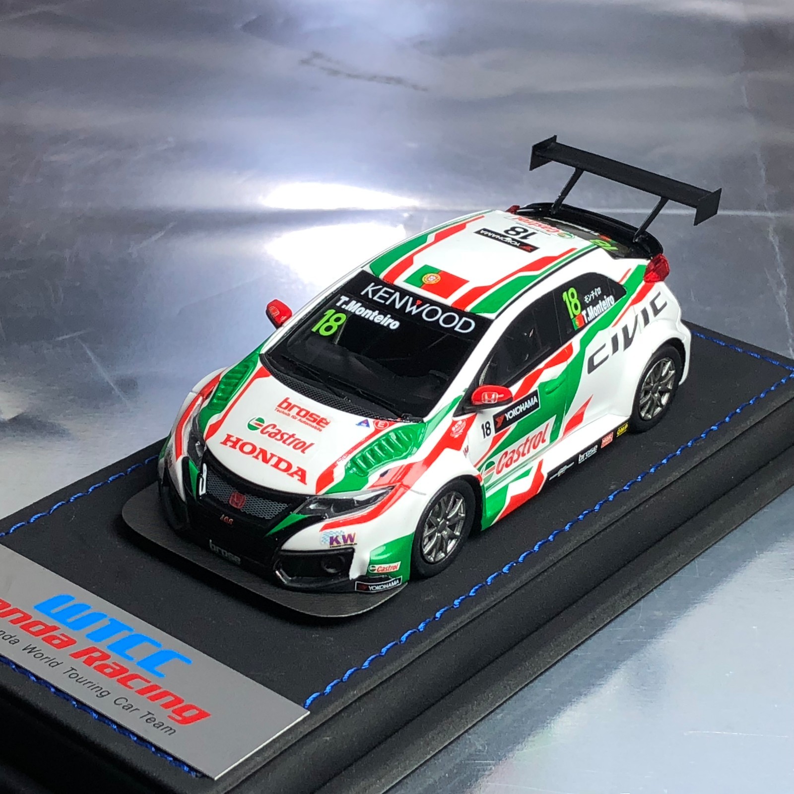 Honda Civic Type R TCR 1/43 ミニカー スパーク 1/43 ホンダ シビック Type R TCR No.9 2020 FIA