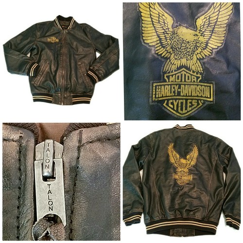 Harley-Davidsonフライトレザージャケット Vintage Harley Davidson Leather Jacket 60's 70's Rare Eagle