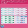 Jongyance American Mahjong Tile Set, 160 Acrylic Engraved Mahjong Tiles with Carrying Bag and Accessories