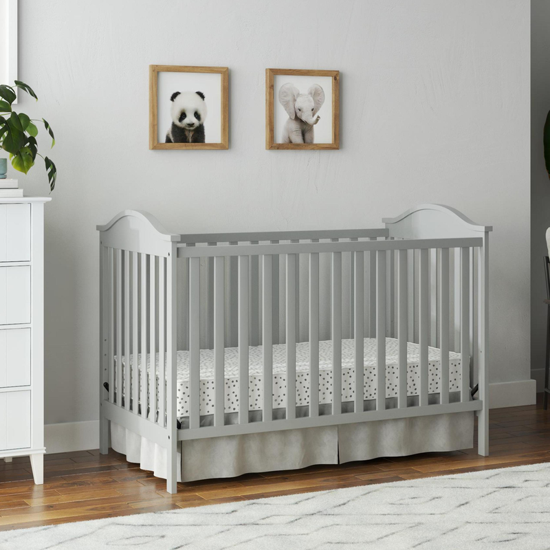 Cunas Para Bebes Convertible Cama Para Infantil Marco Wooden Baby Crib Gray
