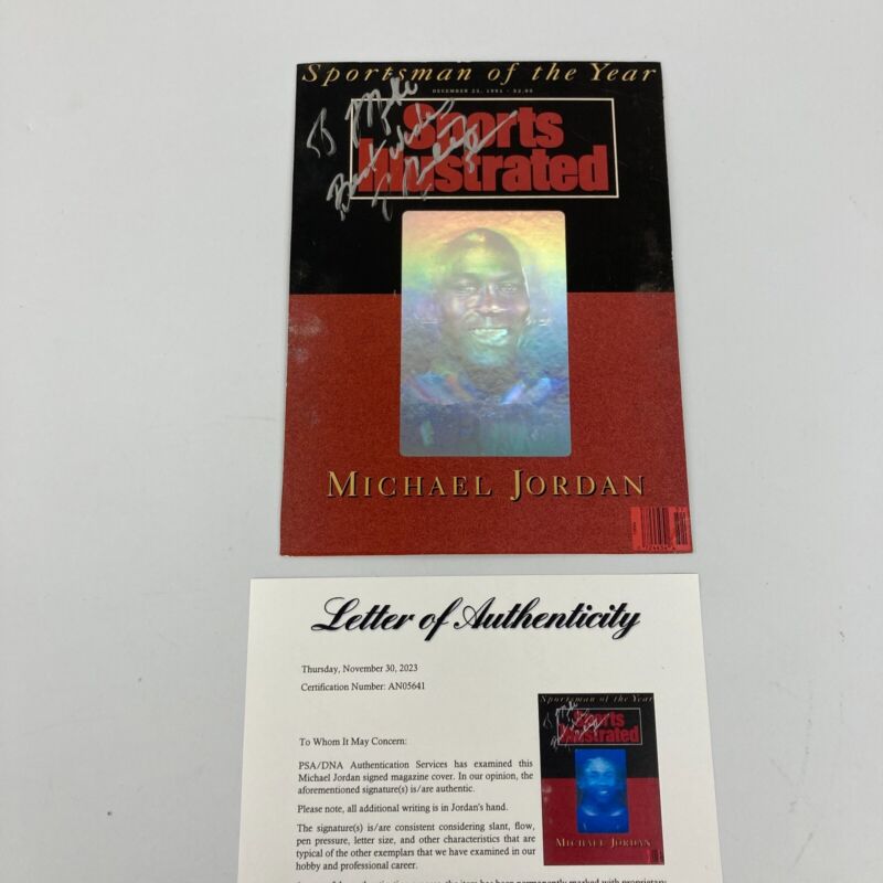 Michael Jordan Signed 1991 Sports Illustrated Magazine Cover PSA DNA COA