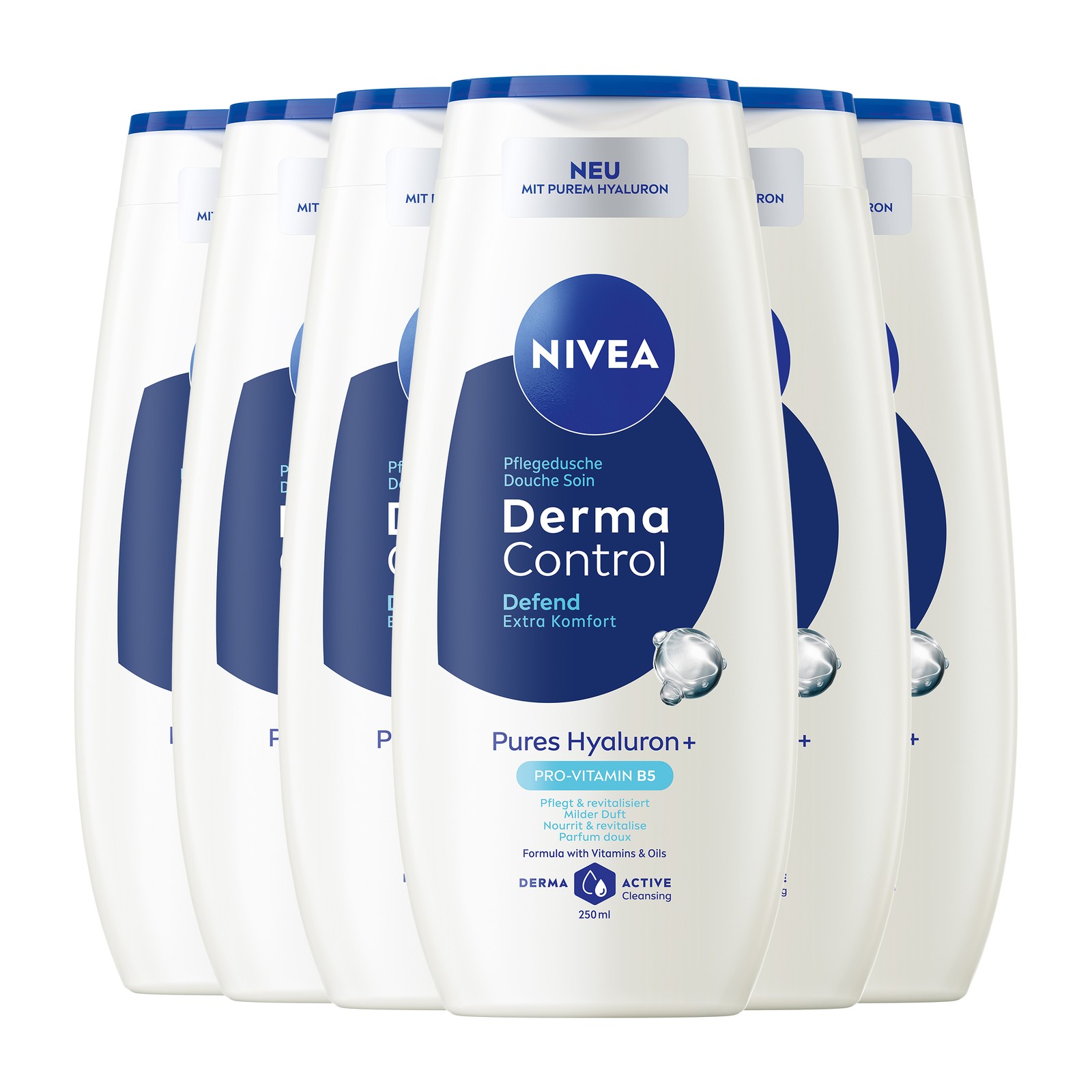 NIVEA Pflegedusche Derma Control Defend 6 x 250ml - Bild 1 von 11