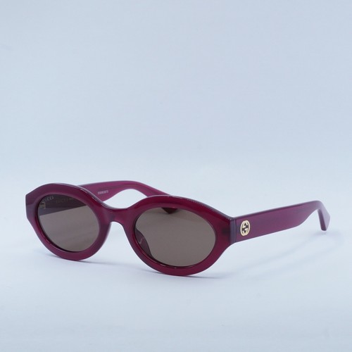 GUCCI GG1579S 004 Shiny Cyclamen/Brown 53-22-140 Sunglasses