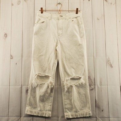 Madewell X Where I Was From Jeans 29 Women Straight Cropped Distressed Denim