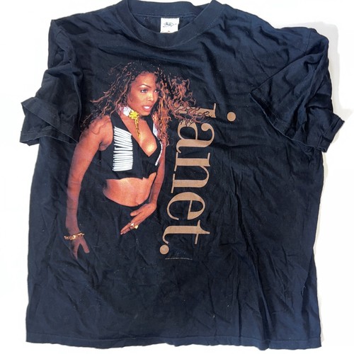 Janet Jackson ワールドツアー チケット 1994年 Vintage Rare Janet Jackson 93-94 World Tour Concert Tshirt