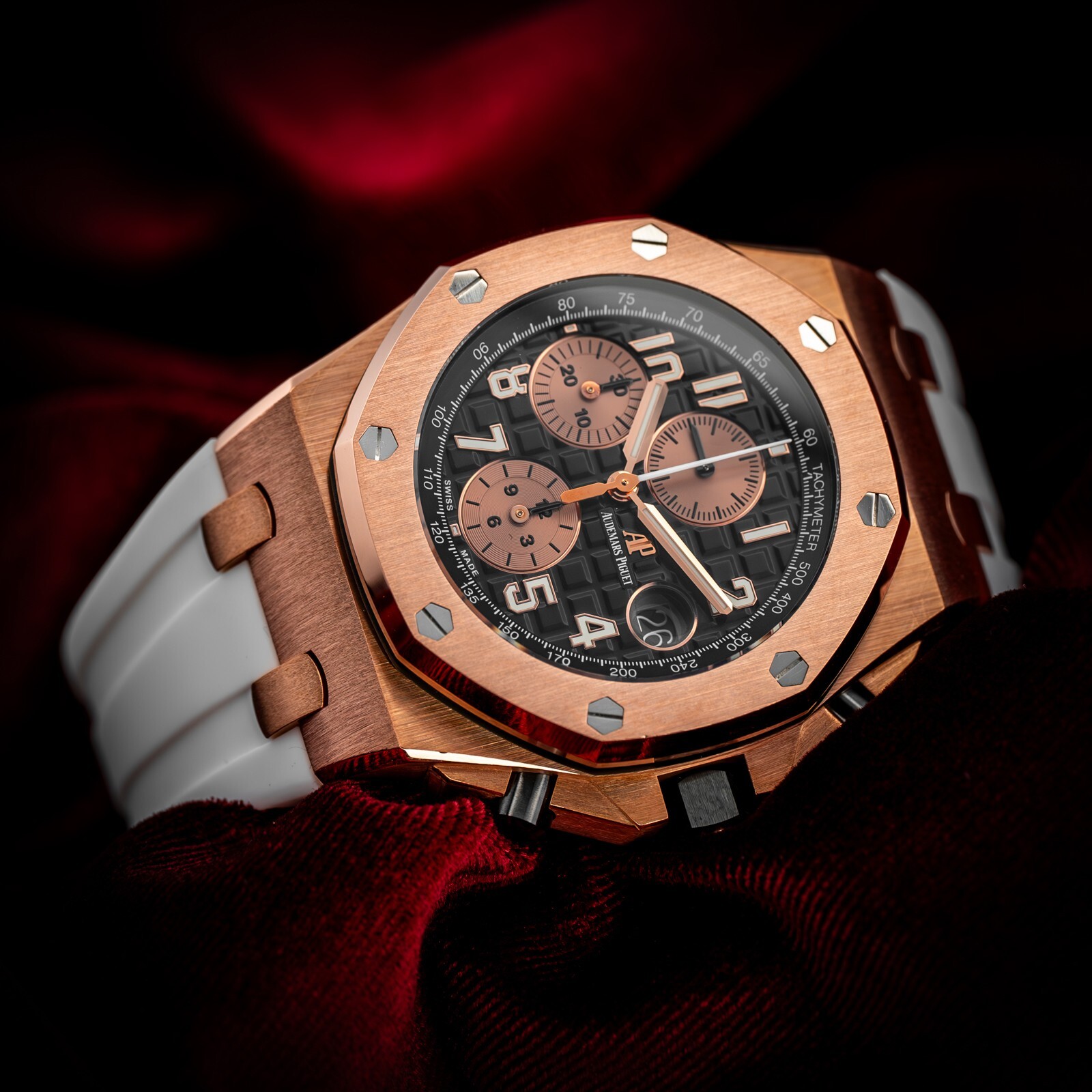 AUDEMARS PIGUET リング Audemars Piguet 15550SR.OO.1356SR.02 Royal Oak Silver Dial