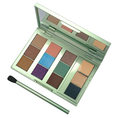 Mally Pro-Tricks Eye Shadow Palette 9 Shades BASE Highlight BLACK LINER Limit...