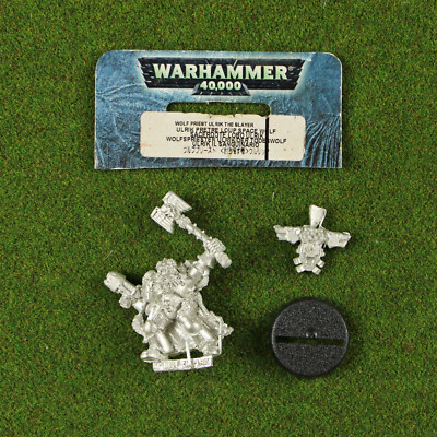 Warhammer 40K Ulrik the Slayer Space Wolf Priest, Metal - OOP -Citadel Wolves