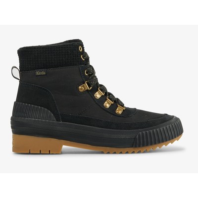 

Keds Women Fielder Boot Водонепроницаемая замша с утеплителем Thinsulate Black 6.5 M Fashion, Черный