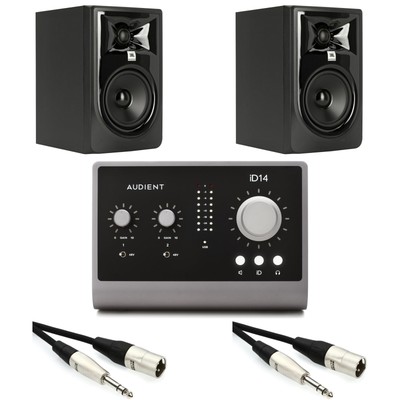 Audient iD14 MKII USB-C Audio Interface and JBL 305P MkII Monitor Bundle