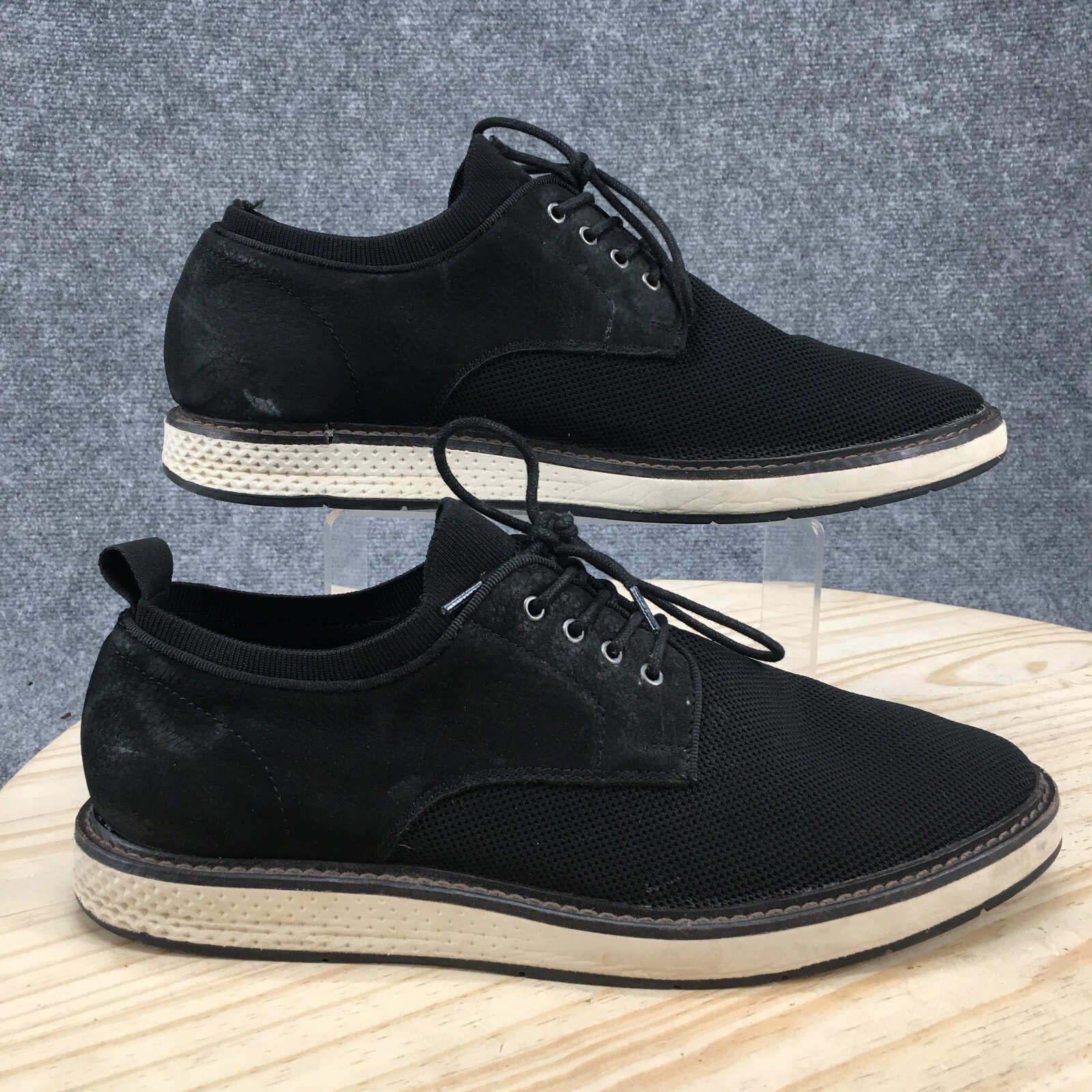 Vince Camuto Shoes Mens 11 M Eero Oxford Sneakers Black Lace