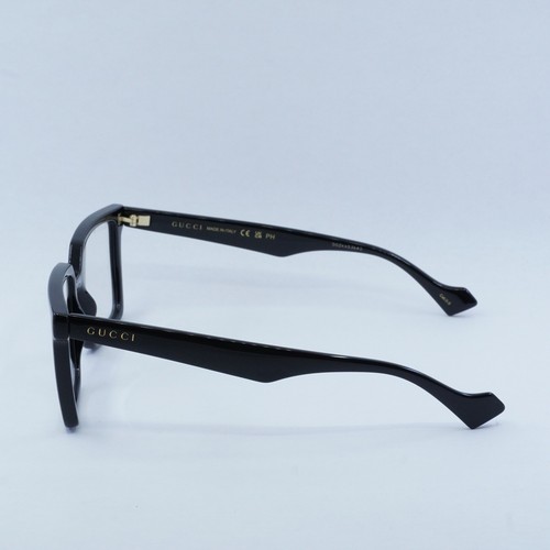 Pre-owned Gucci Gg1541s 001 Black/blue Light Crystal To Grey Photochromic 55-18-145 Sun... In Gray