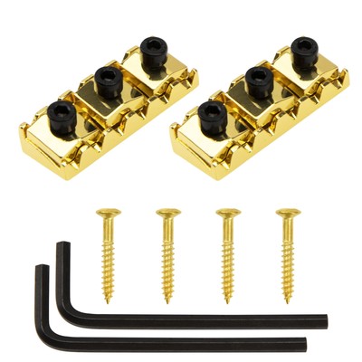2Pcs 42mm Metal Guitar String Locking Nut Compatible with Floyd Rose Style El...