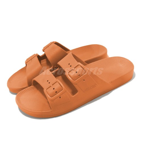 

Freedom Moses Two Band Slide Chai Brown Мужские повседневные сандалии унисекс Тапочки FMCHI, Коричневый, Two Band Slide