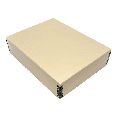 , Archival Drop Front Storage Box, Tan, 9.75x12.75x3 Inch