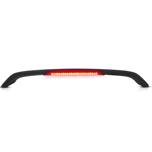 For Honda Civic Sedan 2012-2015 Matte Black Rear Trunk Lid Spoiler Wing w/LED