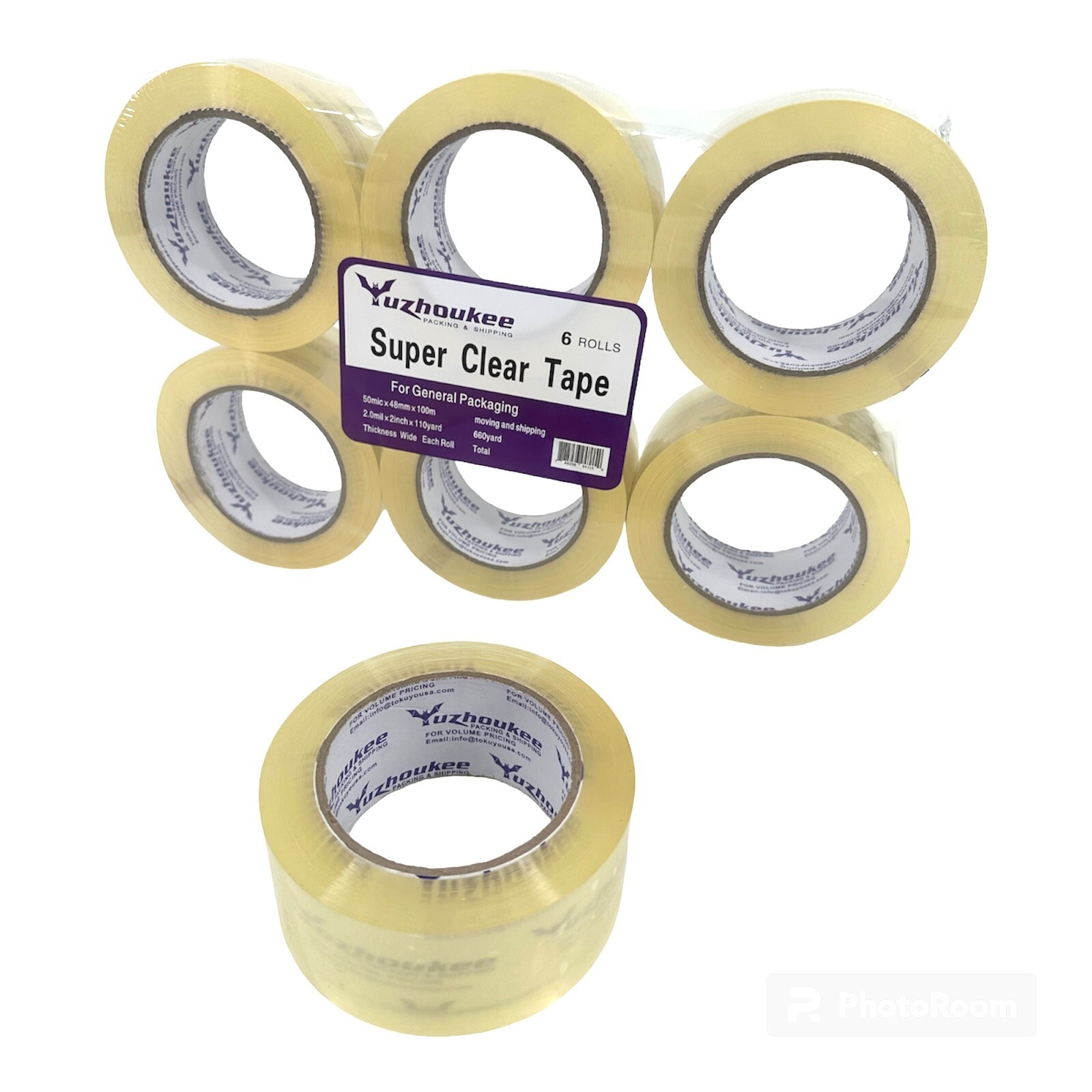 Clear Tapes Carton Sealing36 Rolls 110 Yards 2 inch 2 Mil Crystal  Super sticky