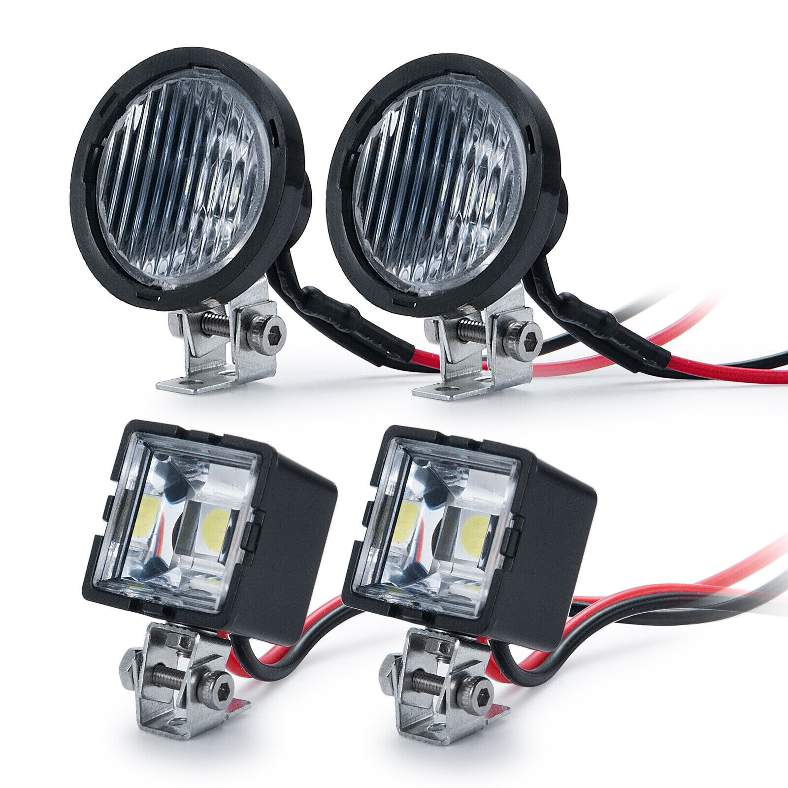 RC LED Lights Bar Headlight Roof Light Lamp Spotlight for 1/10 RC Crawler Car