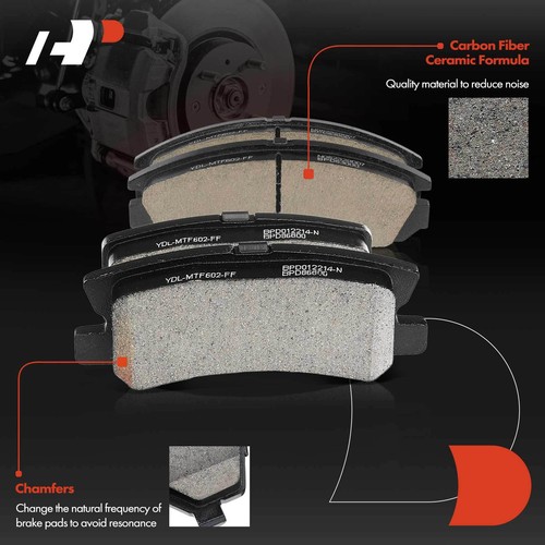 12x Front & Rear Drilled Brake Rotor & Brake Pad for Mitsubishi Lancer 2009-2015