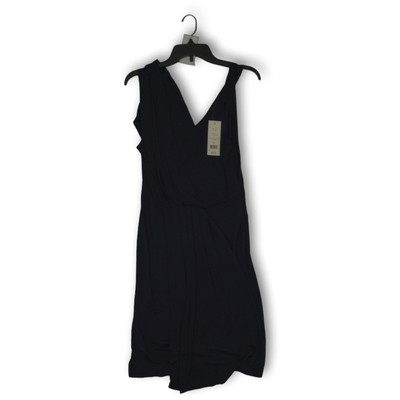 NWT French Connection Womens A-Line Dress Sleeveless Navy Blue Size 10