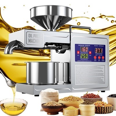 Cold Hot Oil Press Machine 820W Stainless Steel