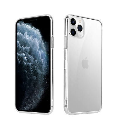 iPhone 11 Pro Max Hülle Silikon Schutzhülle Case Slim Handy Transparent Cover PC