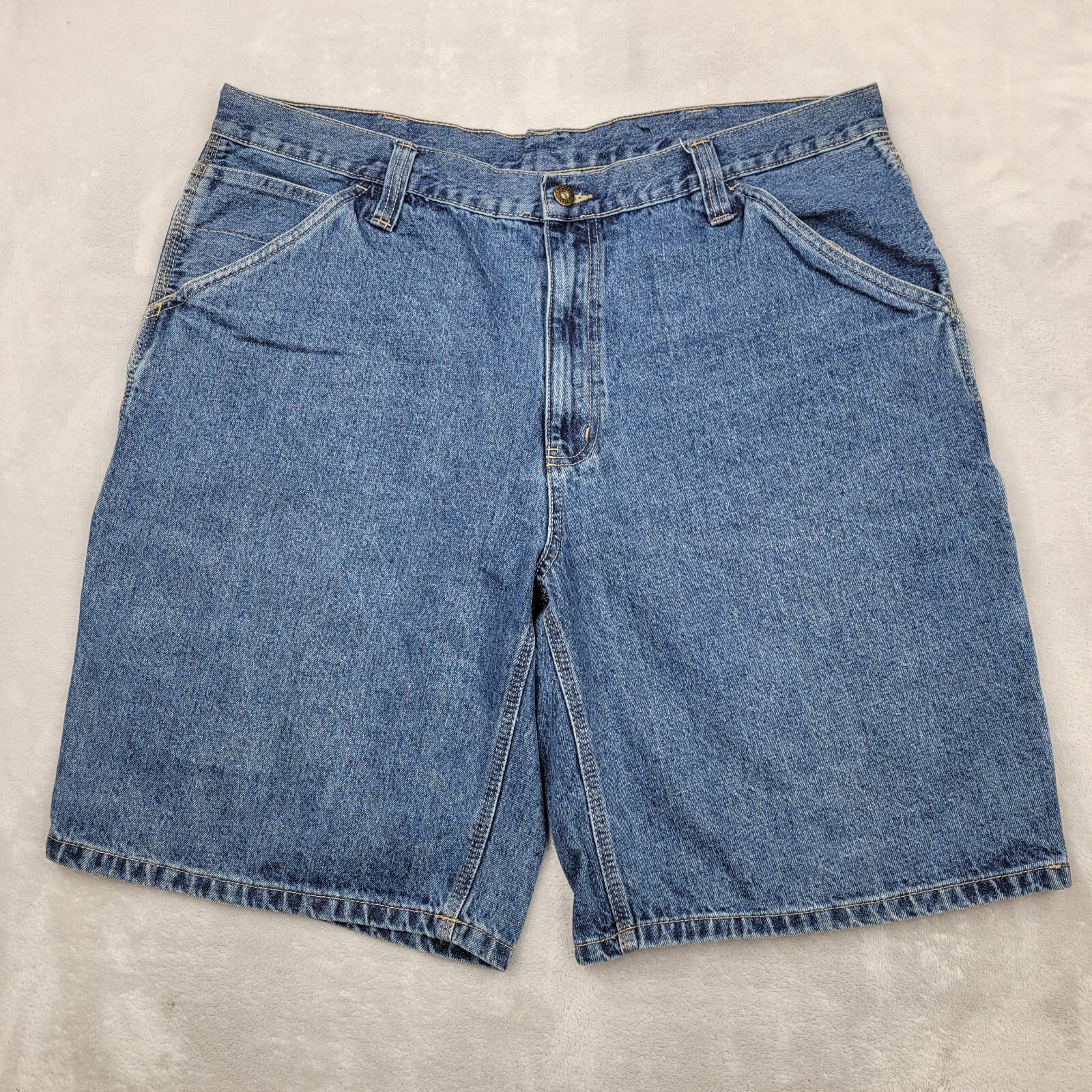 ボトムス mainstory Denim Short - Faded Blue 2 Denim Short
