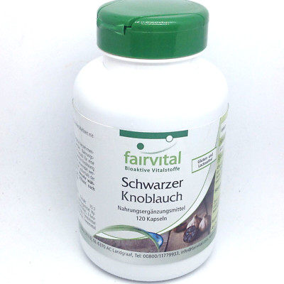 FAIRVITAL SCHWARZER KNOBLAUCH AIL NOIR - 120 capsules 12/2026 - santé cardiaque