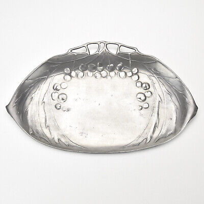 URANIA HOLLAND - Plat De Service En étain Pour Fruits, Style Arts And Crafts Par Friedrich Adler