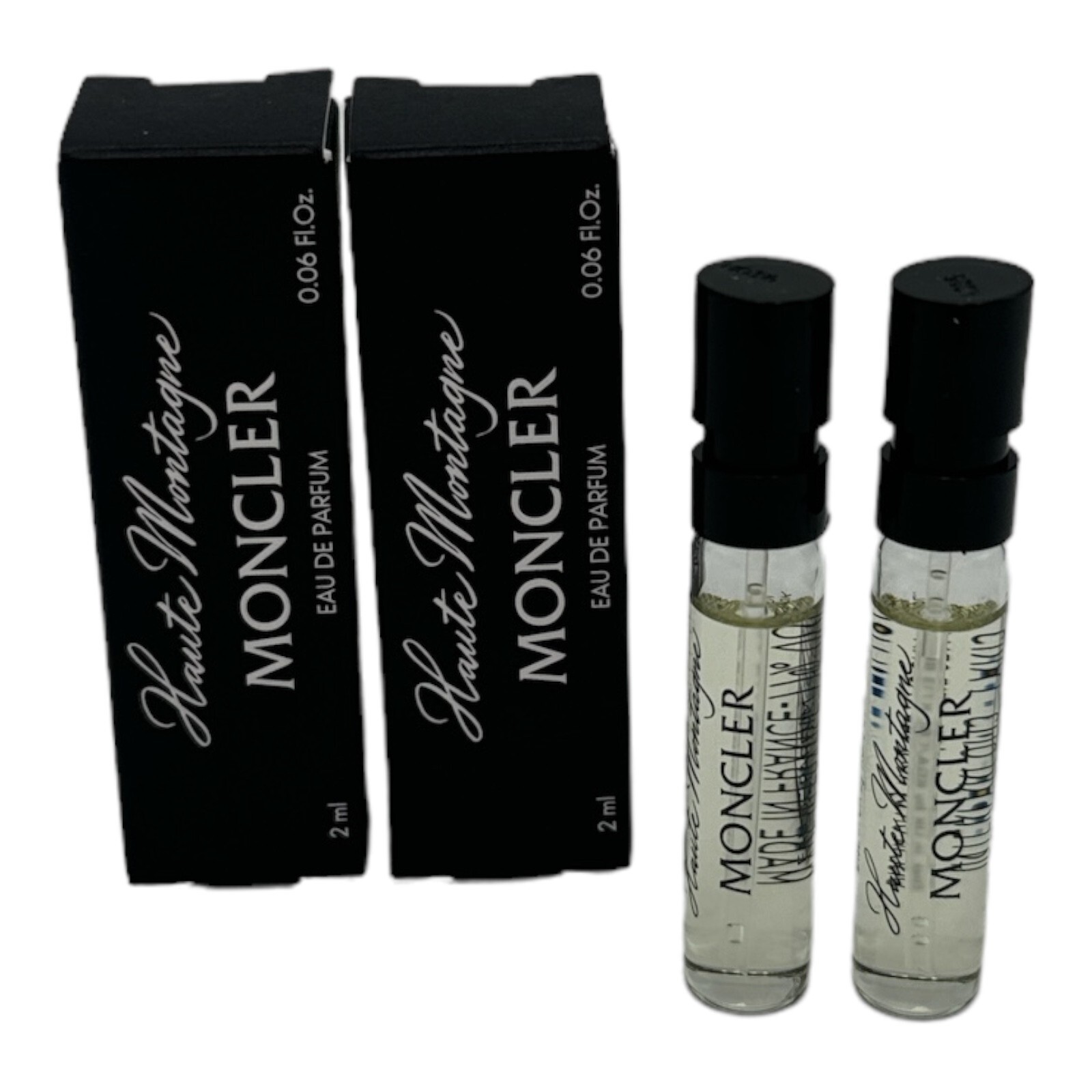 2X Moncler Haute Montagne EDP Spray Samples 2ml/0.06oz Each