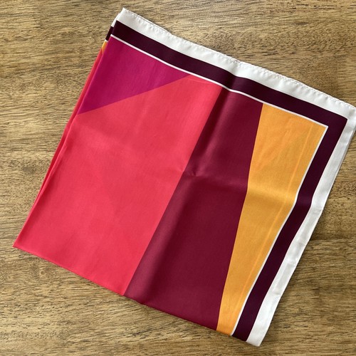 MASSIMO DUTTI Square Silk Scarf 25”x25.5” Multicolor | eBay