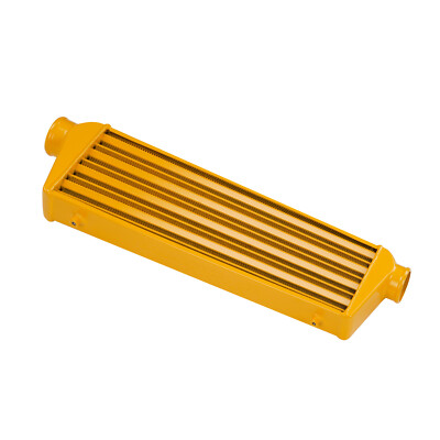 Universal Front Mount Aluminum Intercooler 27''X7''X2.5''Tube & Fin Design GOLD