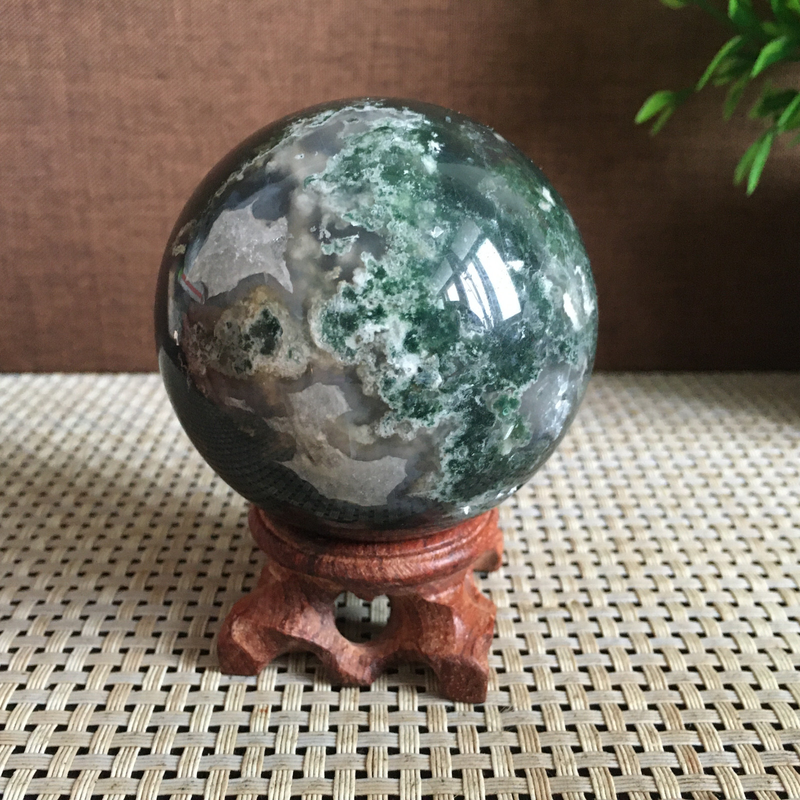 335g Natural Ocean Jasper Jade Crystal Polished Sphere 335g Natural Ocean Jasper Jade Crystal Polished Sphere