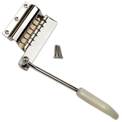 Short Brass Vibrato / Tremolo Lyre Vibrola with Arm for Gibson® Guitars - NICKEL