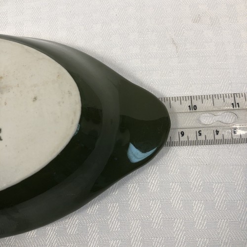 2 Hall Pottery 528 Dishes Au Gratin Oval Relish Dishes Green  5