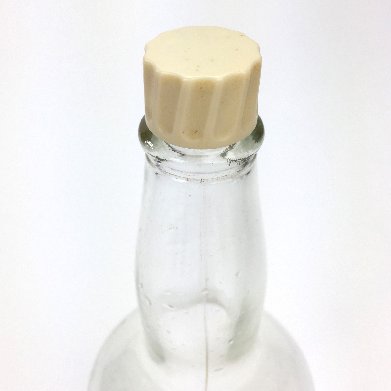 Vintage Perfect Hair Tonic Glass Bottle & Label, Sandahl, Barber Shop decor