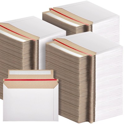 300 Pcs 6.5 x 4.5 Inch Rigid Mailers Cardboard Envelopes Photo Mailers Vinyl ...