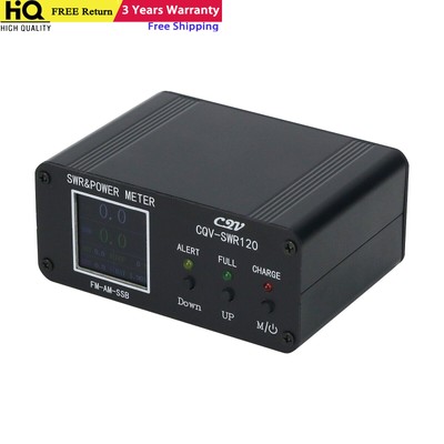1.8MHz-54MHz CQV-SWR120 Color LCD Digital SWR & Power Meter w/ Type-C Interface