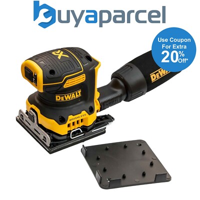 Dewalt DCW200N Cordless Brushless 18v XR 1/4 Sheet Palm Sander Hook Loop