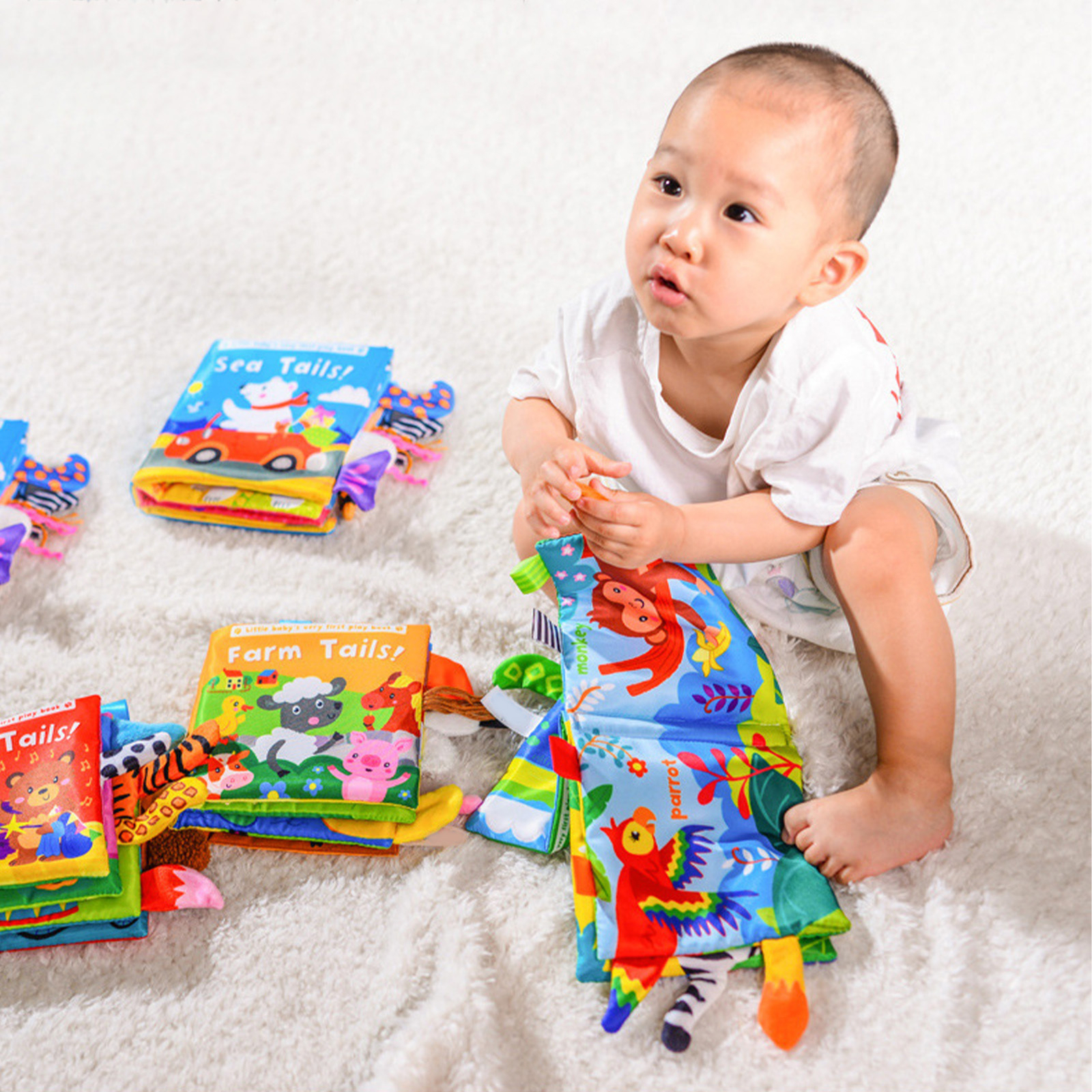 Soft Cloth Books Fun Baby's First Cloth Book Toy Enlightenment Early Education
