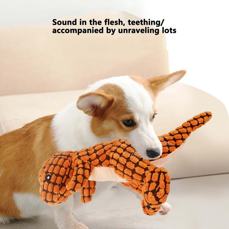 Indestructible Robust Dino Dog Toy