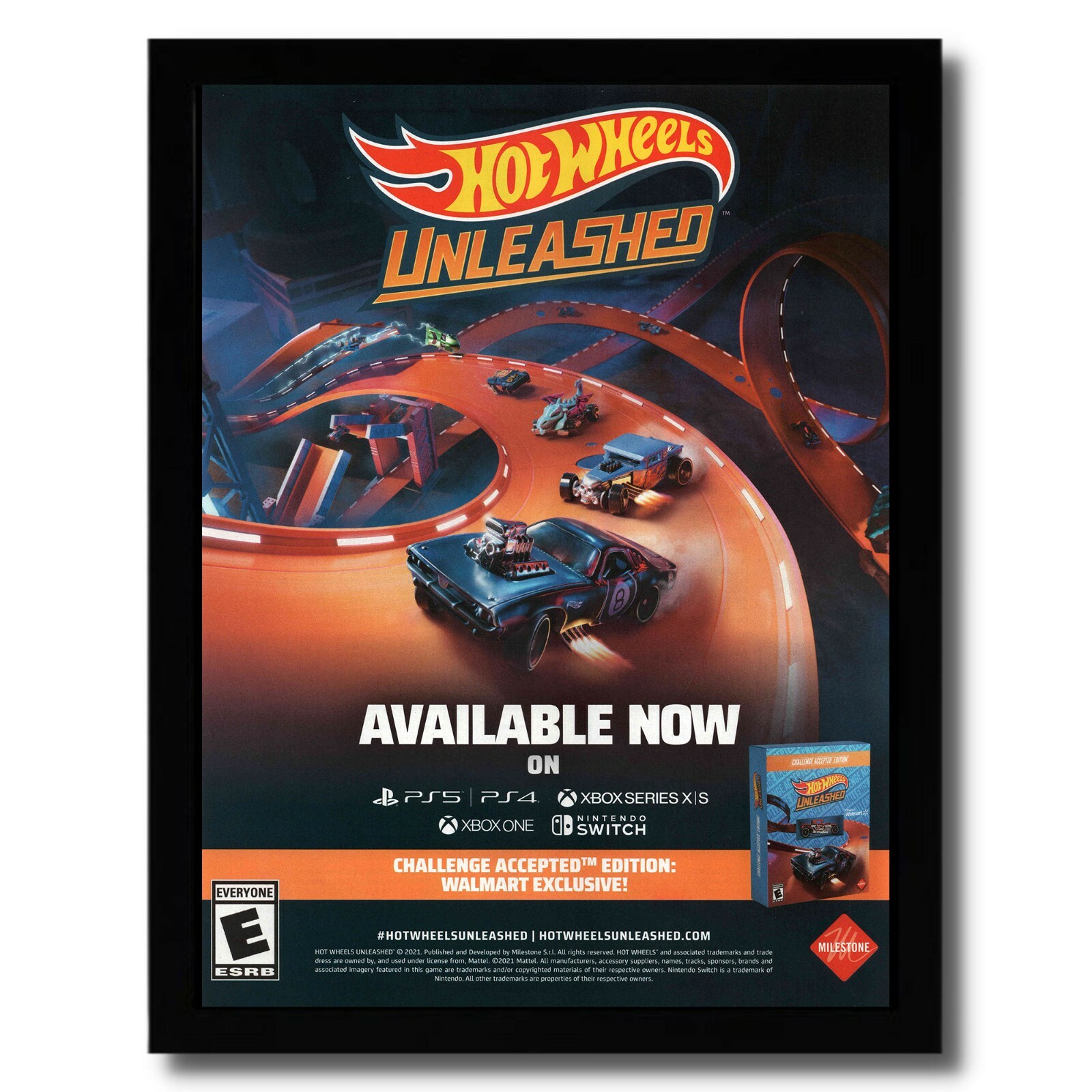 Hot Wheels Unleashed- Challenge Accepted Edition - Switch (Hot Wheels Pass Vol. 1、スチールブック、両面ポスター、ダイキャストカ 中古】(未使用・未開封品)Hot Wheels Unleashed- Challenge