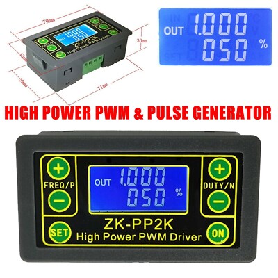 High Power LCD PWM&Pulse Generator Frequency Duty Cycle Adjustable Driver PP2K 